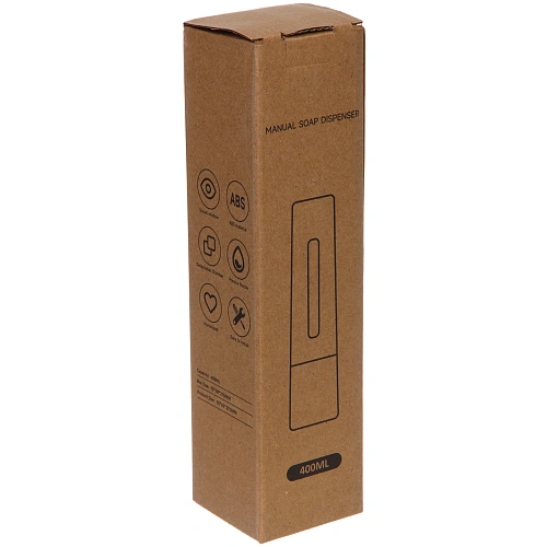 Дозатор для жидкого мыла настенный 400 мл черный ZA607B_9