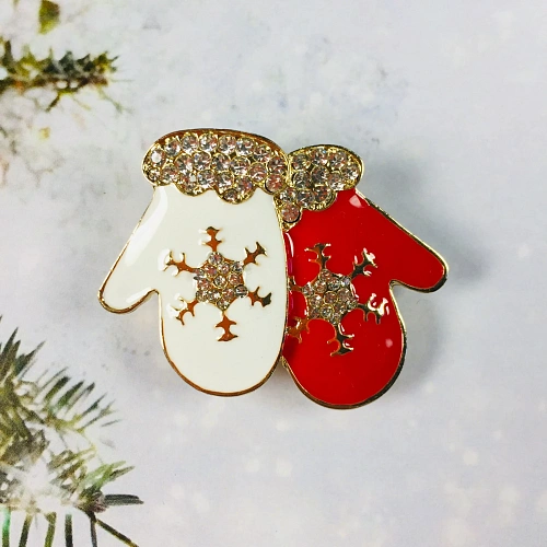 Брошь Новогодняя Коллекция- Чудесные варежки 34,5 см_5