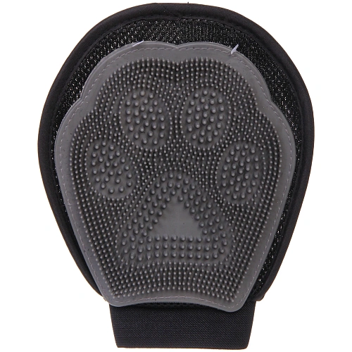 Варежка для мытья и вычесывания животных ПРЕМИУМ - МОЙ БРО, цвет серыйчерный, 1623см (лейбл)_4