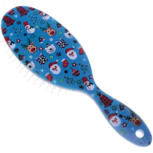 Расчёска массажная Mon Possier - Новогодние чудеса, цвет синий, 7,522,5см_4