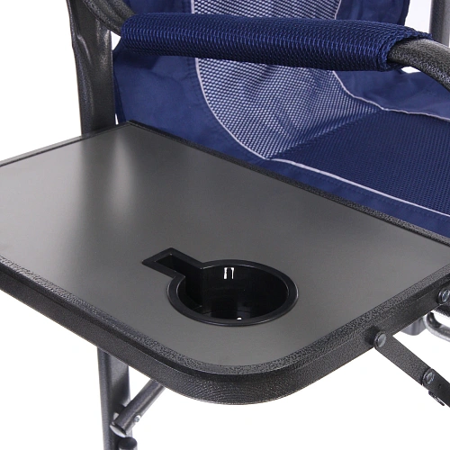 Кресло складное с подлокотниками до 100 кг SJ-0053, 526292 см, цвет синий, ТуристМастер_24