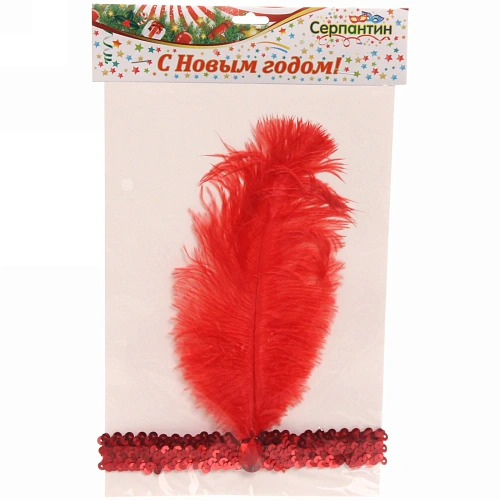 Карнавальный аксессуар полоска на волосы Леди чарльстон, микс цветов_32