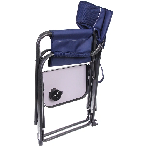 Кресло складное с подлокотниками до 100 кг SJ-0053, 526292 см, цвет синий, ТуристМастер_21