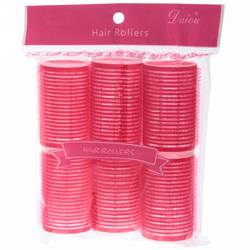 Бигуди липучки, 6шт, однотонные, цвет микс, d-3,6см_8