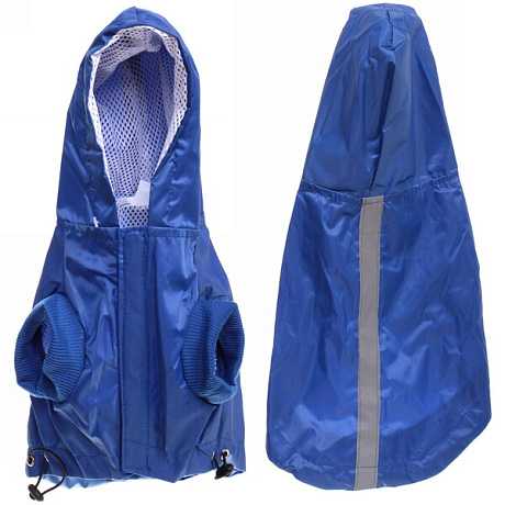 Дождевик-плащ для собаки "Молния" с капюшоном, размер XL (размер см)