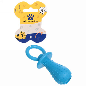 Игрушка для собаки "Bubble gum-Соска" 9,5см цвет голубой Ultramarine