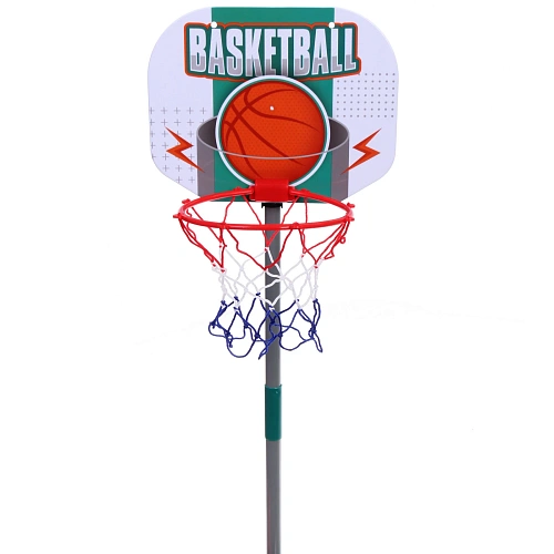 Набор тренировочный для баскетбола ZG270-223 кольцо с подставкой 135 см, сетка, мяч 12 см, насос_8