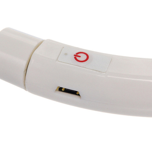 Ошейник неоновый для собак средних пород Защита Бро, цвет синий, зарядка от USB, шнур в комплекте, размер M - d см (пакет с подвесом)_4