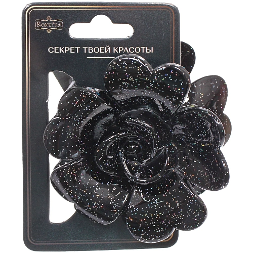 Заколка - краб для волос AKS - SALVATORE, микс 6 цветов, роза, 77см _15