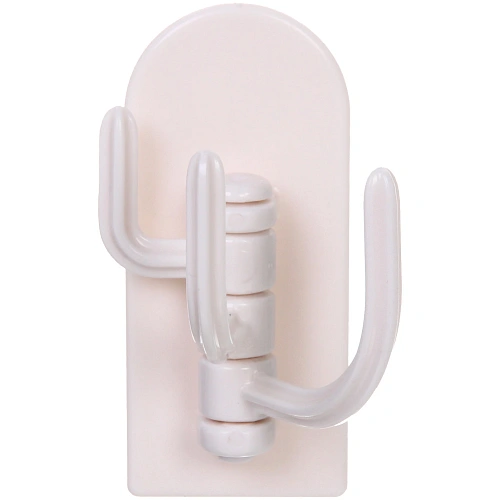 Крючок настенный многофункциональный на липкой основе ИДЕЯДОМА, цвет белый, нагрузка 2кг76см (пакет с подвесом)_5