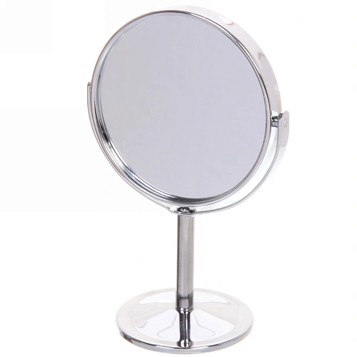 Зеркало настольное на ножке Beauty, двухстороннее с увелич, круг, 14см, d-8см_3