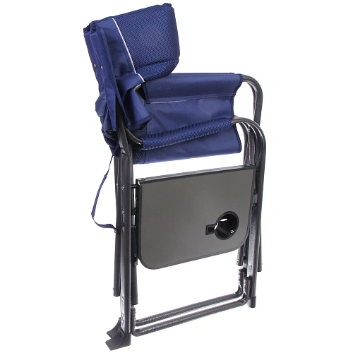 Кресло складное с подлокотниками до 100 кг SJ-0053, 526292 см, цвет синий, ТуристМастер_22
