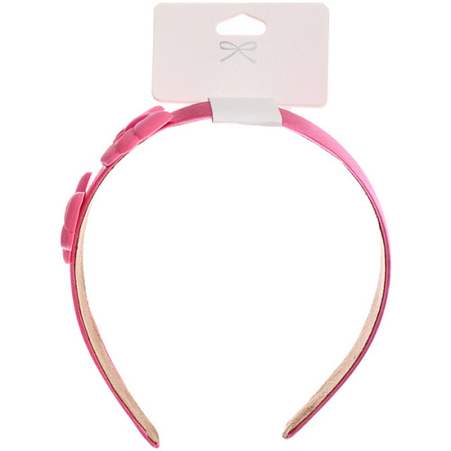 Ободок для волос детский БАМБИ БУМ, бантики, цвет розовый, лавандовый и голубой, 3см_4