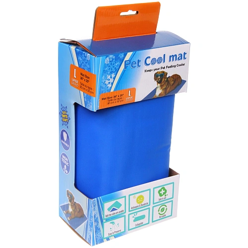 Матрас охлаждающий для собак и кошек Место Бро, цвет синий, размер L, 5090см_6