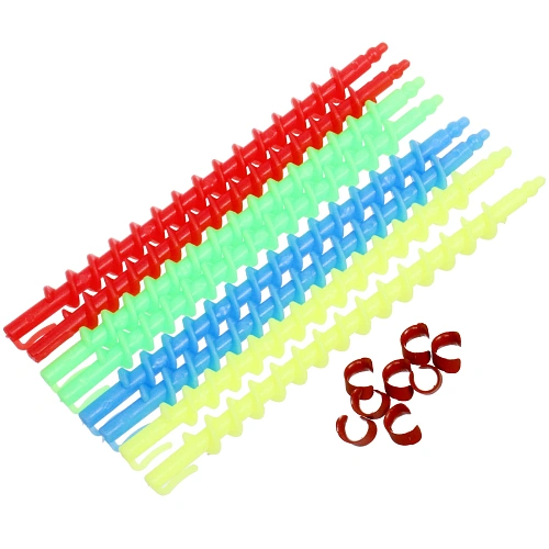 Бигуди для мелких кудрей 20шт KUDRI, цвет микс, 151см (в прозрачной косметичке и бантик)_3