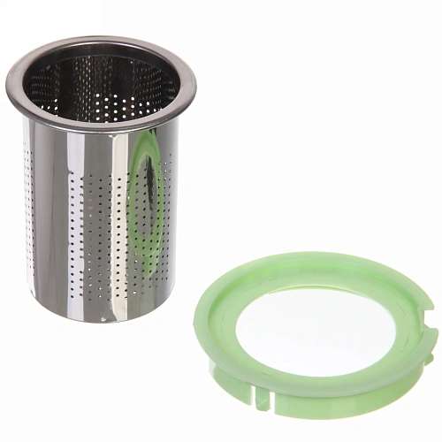 Чайник заварочный стеклянный 700 мл с металлическим ситом большая ручка Селфи, микс_12