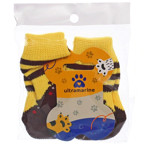 Носочки для животных LAPUSIK, классические, пчелка, размер l_5