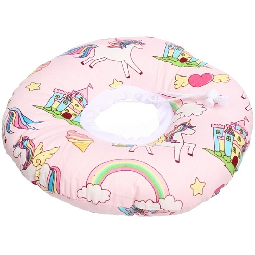 Воротник ветеринарный на кулиске ЛЮБИМЫЙ БРО, для принцессы, р M, окружность шеи 17-27см (лейбл)_3