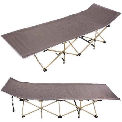 Раскладушка кемпинговая складная 188*66*45 см, серый