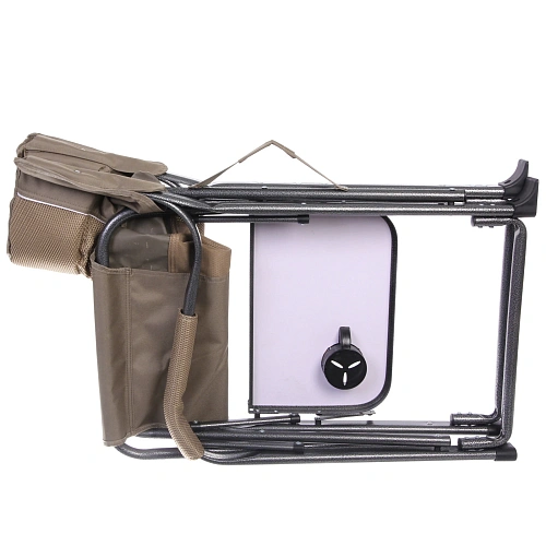 Кресло складное с подлокотниками до 100 кг SJ-0053, 526292 см, цвет кофейный, ТуристМастер_9