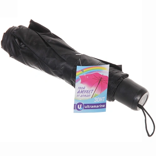 Зонт мужской механический Ультрамарин, цвет черный, 8 спиц, d-110см_10