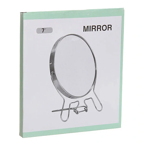 Зеркало настольное Круг d17см цветная оправа двойное 451-4_6