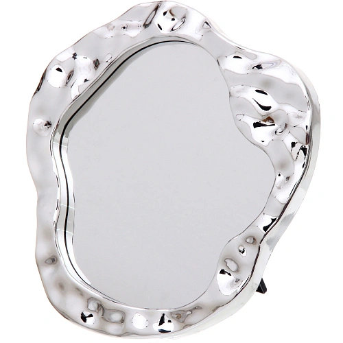 Зеркало настольное "ЭЛАНТРА", цвет хром, 21,5*20,5см