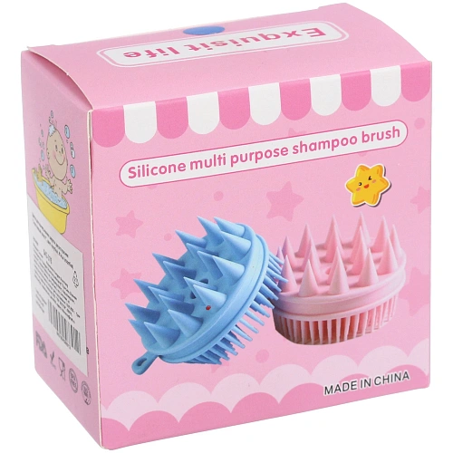 Щетка для вычесывания шерсти двухстороняя Счастливый хвост!, цвет голубой, 84см (коробка)_6