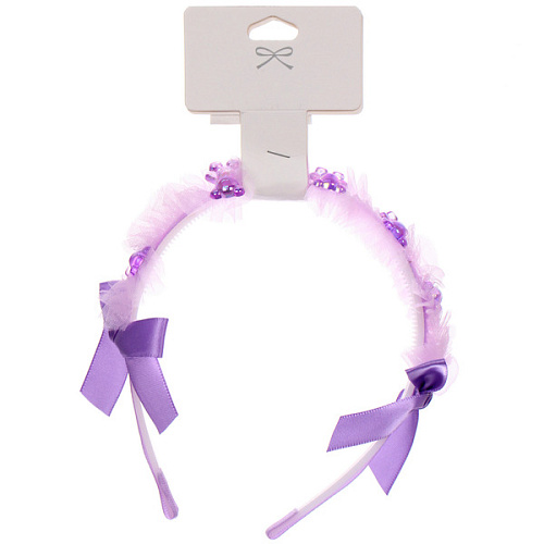 Ободок для волос детский БАМБИ БУМ, мишки, цвет розовый, лавандовый и голубой, 15см_6
