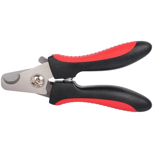 Когтерез для животных ЛАПУСИКИ, коллекция БРО, прорезиненная ручка, цвет чёрныйкрасный, 6815см (блистер)_4