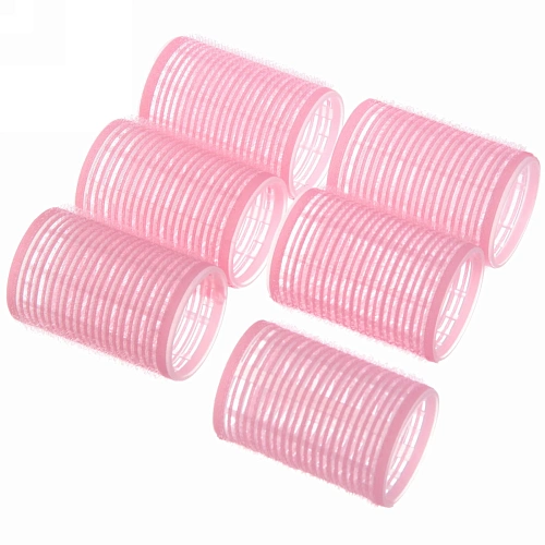 Бигуди липучки, 6шт, однотонные, цвет микс, d-4см_16