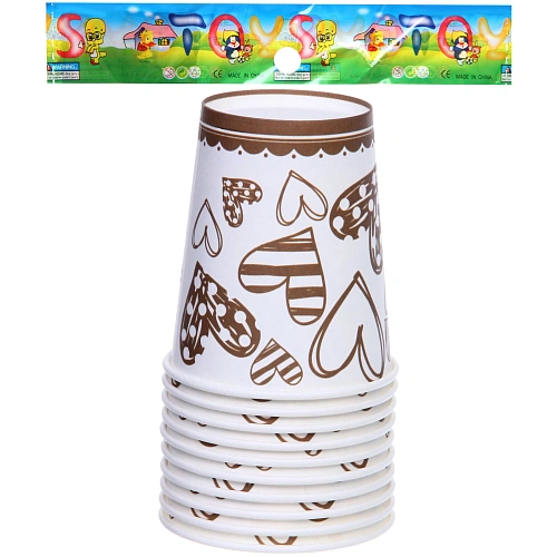 Стакан бумажный 0,2л в наборе 10 шт Моё чудо_3