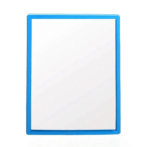 Зеркало настольное в пластиковой оправе "Классика" прямоугольник, подвесное 9,5*7см (Стикер на минивложение)