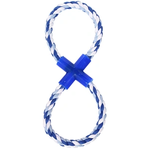 Игрушка - канат для собак средних и крупных пород "НЕСКУЧАЙКА", цвет синий 25*10,5см / 80гр (лейбл)