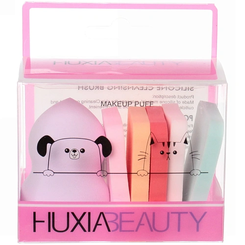 Спонж капля и 5 спонжиков тонких для макияжа и контуринга Beauty-Puff, цвет фиолетовый, 8,557_11