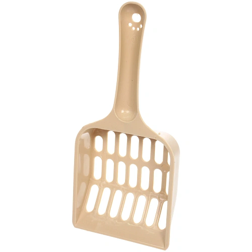 Лоток - туалет для кошек с совком ЧИСТЫЕ ЛАПКИ, цвет бежевый, 372786см _5