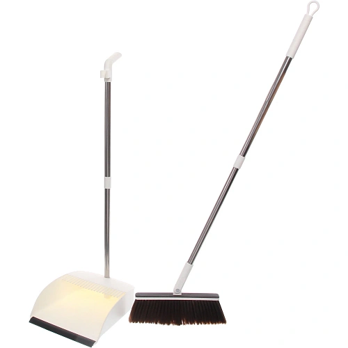 Набор для уборки, щетка для пола с совком Disco белый 1103_10