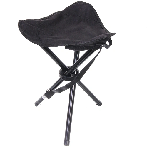 Табурет складной "Тренога", 30*30*38 см, до 100 кг, чёрный