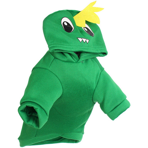 Кофта - толстовка с капюшоном для собак мелких пород МОДНЫЙ БРО, динозаврик, размер XL (564026см) Ultramarine_7