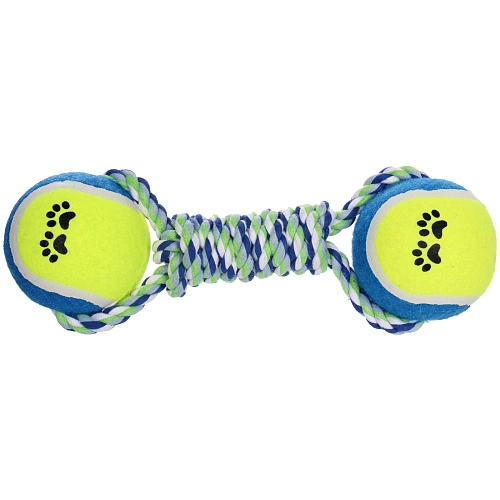 Игрушка-канат для крупных пород собак Счастливый хвост!, цвет синийзеленый, 216см180гр_4