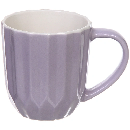 Кружка керамическая 360мл Грани, микс цветов_6