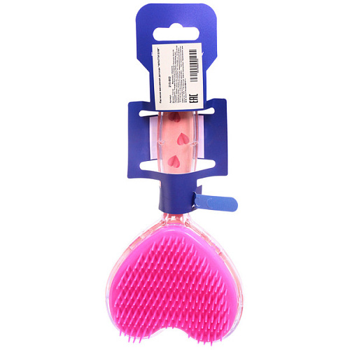 Расческа массажная детская ФРАТТИ БУМ, влюбленный фламинго, форма сердце, 206,5см (блистер Ультрамарин)_5