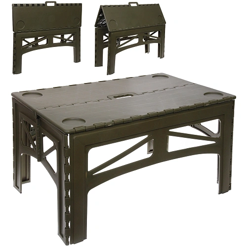 Стол кемпинговый складной PL-T508R, 74*49*38 см, до 100 кг, зеленый