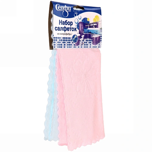 Набор салфеток для уборки Селфи 250х250 (2шт) супервпитывающая_4