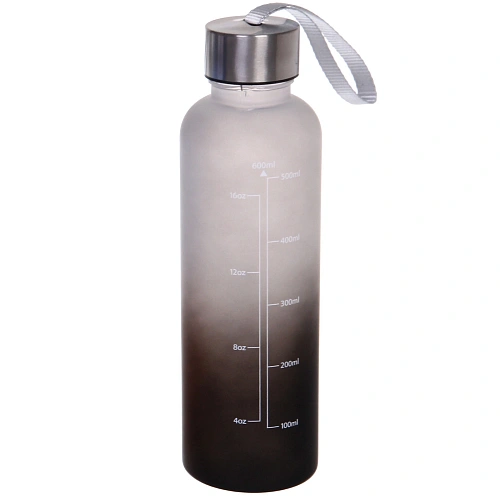 Бутылка питьевая пластиковая 600мл Градиент, микс цветов_11