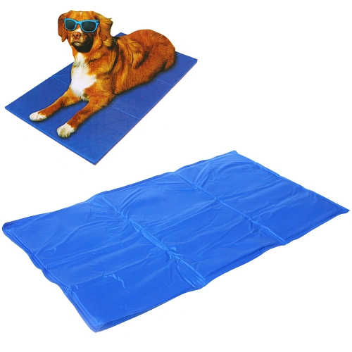 Матрас охлаждающий для собак и кошек "Место Бро", цвет синий, размер L, 50*90см