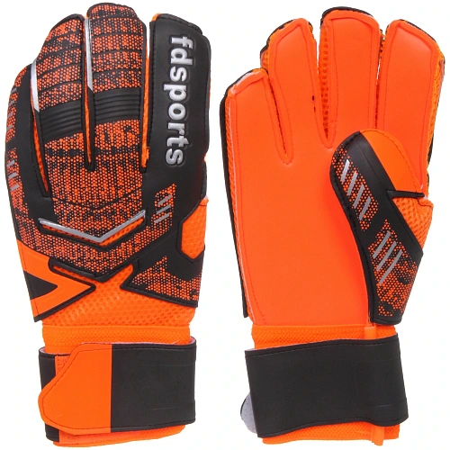 Перчатки вратарские FD-882, размер 9, оранжевый-черный_5