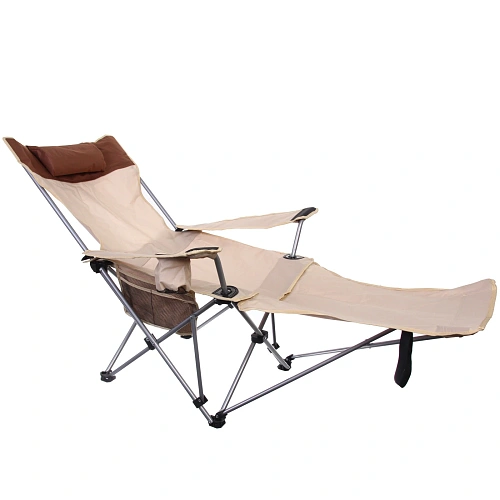 Кресло складное 2 в 1 до 100 кг DC-8077, 835511085 см, цвет бежевый, Турист Мастер_5