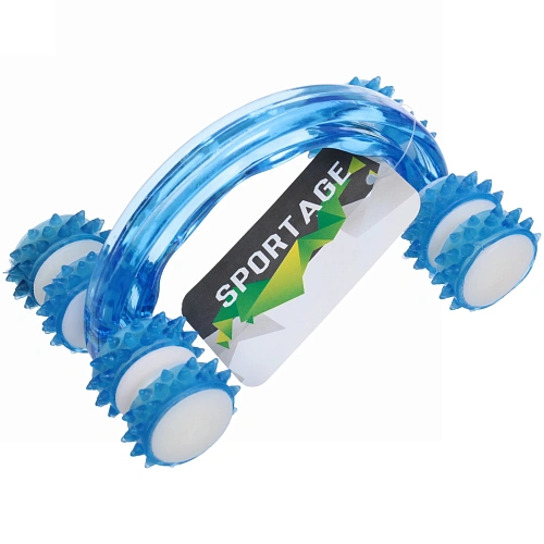 Массажер для тела роликовый "Дуга - Indigo" 13*9*7 см, голубой