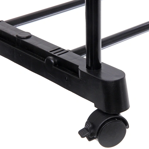 Вешалка гардеробная напольная на колёсах двойная ПЕРФЕКТХАУС, цвет черный, нагрузка до 25 кг, 1524575см_3